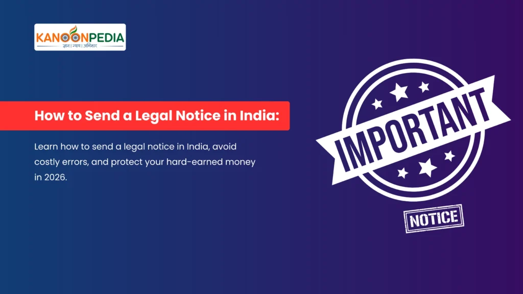 How to Send a Legal Notice in India